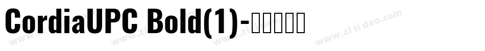 CordiaUPC Bold(1)字体转换